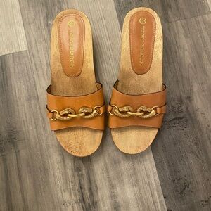 Tory Burch Slides like new Sz8